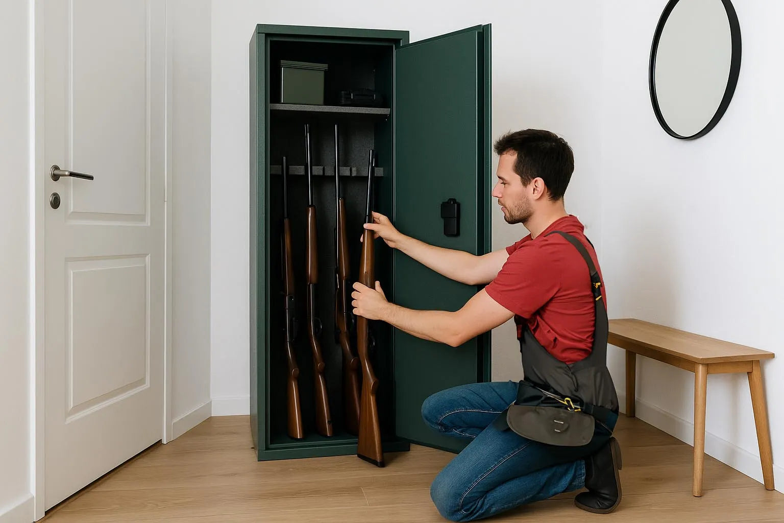 Krav til sikker oppbevaring av våpen