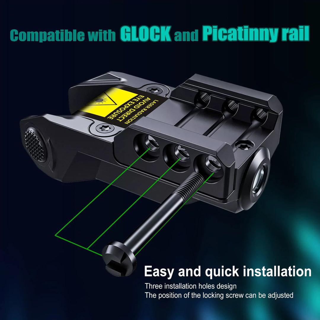 Micro Green Laser to Weapons - 21 mm <tc>Rail</tc> - Recargable