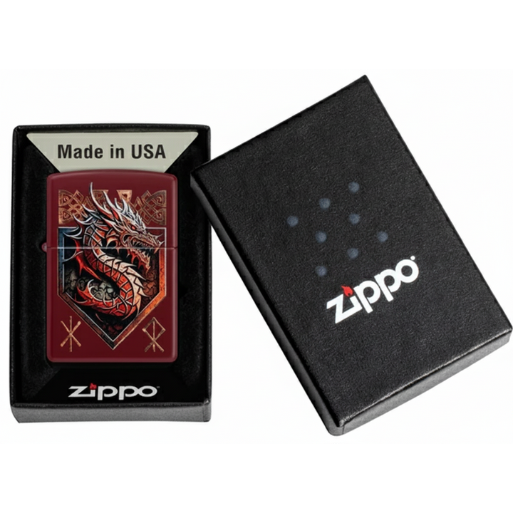 Zippo Dragon Shield Design Lighter