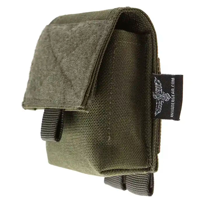 Bolsa táctica para rapé - Bolsa Molle para caja de rapé - Verde oliva