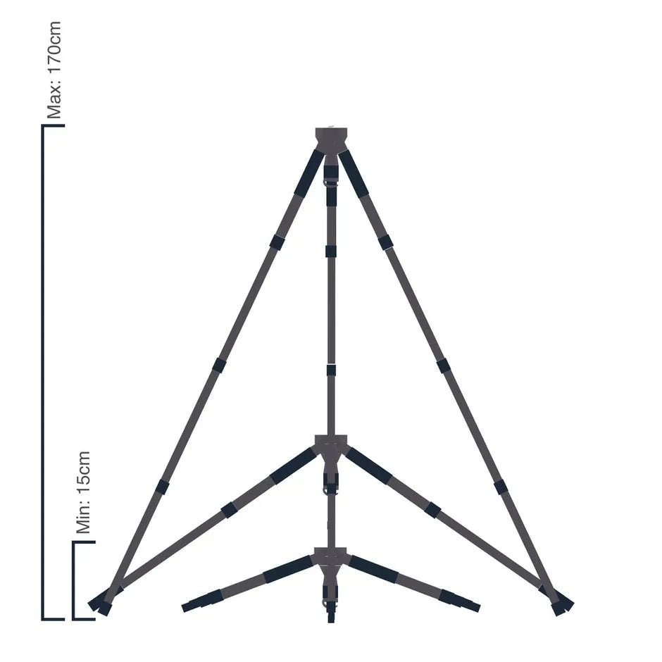 Trípode Taurus - Fibra de Carbono - Capacidad 35kg