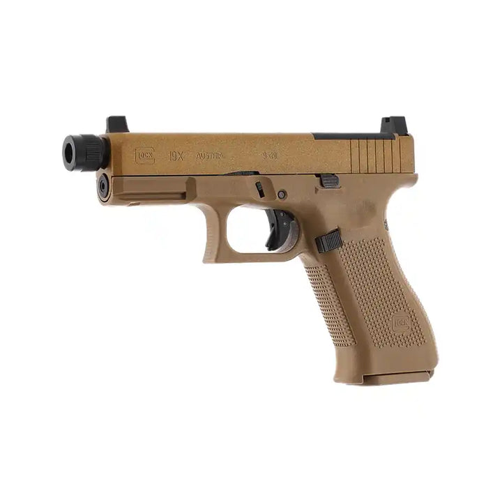Glock 19X MOS CO2 Drevet Softgun Pistol med Blowback - Coyote