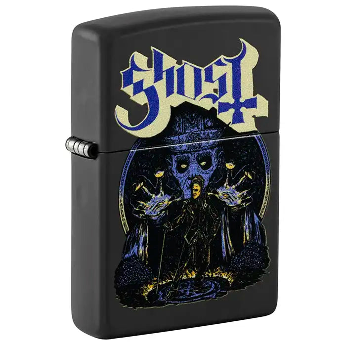 Zippo – Ghost «Papa Emeritus og Nameless Ghouls» – Black Matte Lighter