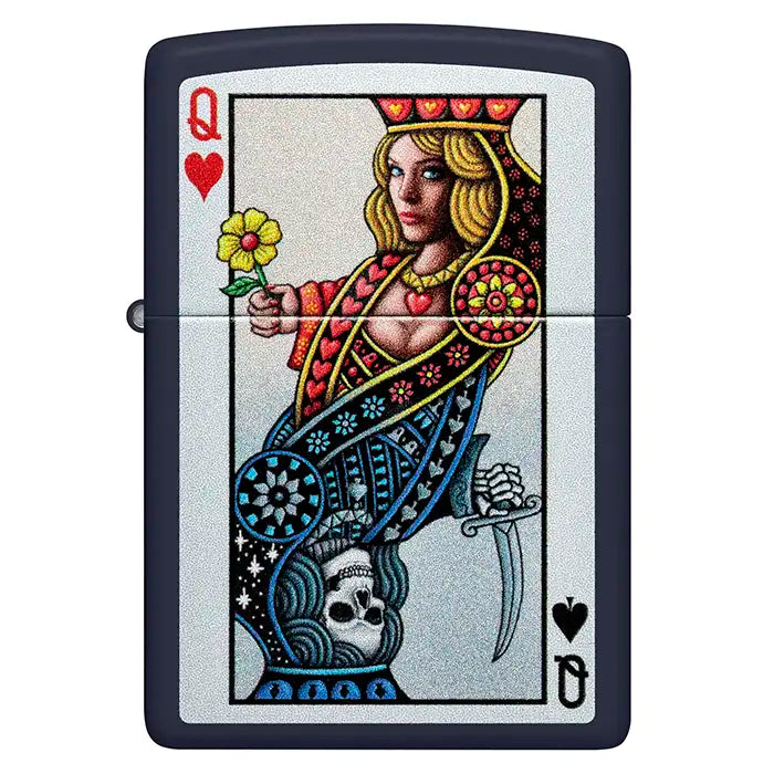Encendedor Zippo - Diseño Reina de Corazones