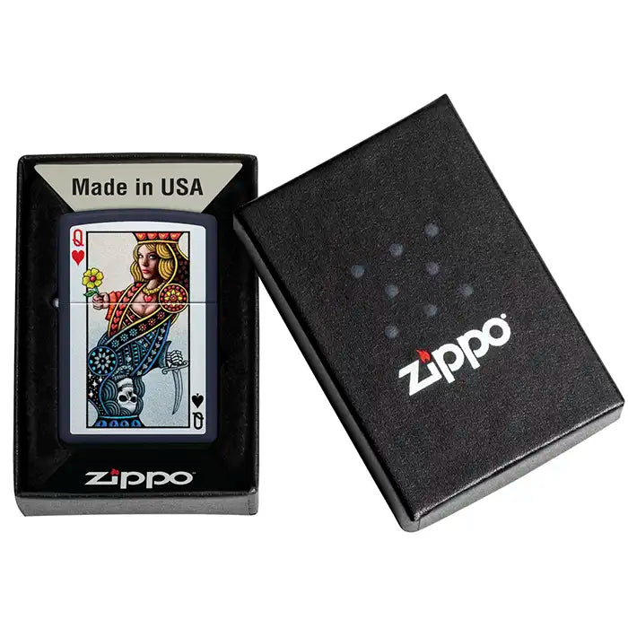 Encendedor Zippo - Diseño Reina de Corazones