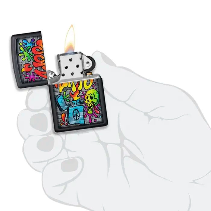 Encendedor Zippo - Diseño de arte callejero