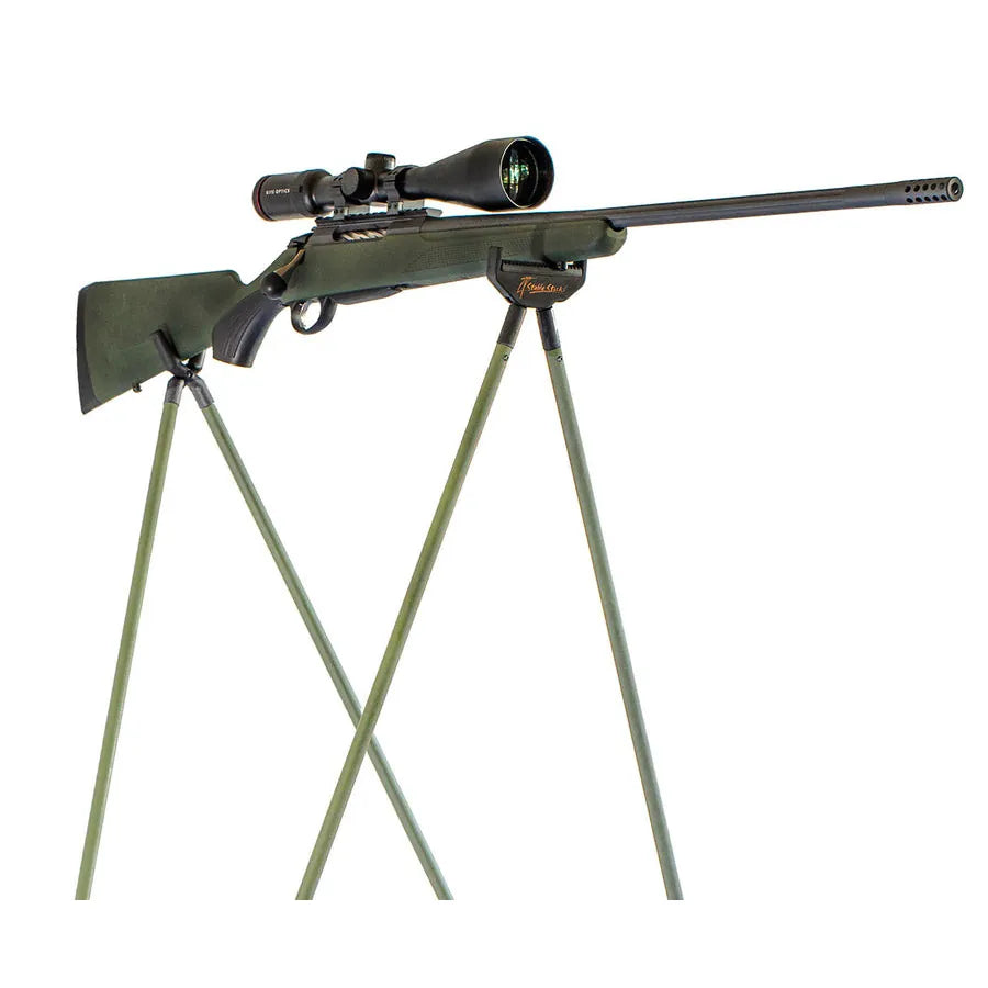 4Stable Sticks Essential Skytestokk – 4-Punkts Støtte - Bush Green - Game-On.no