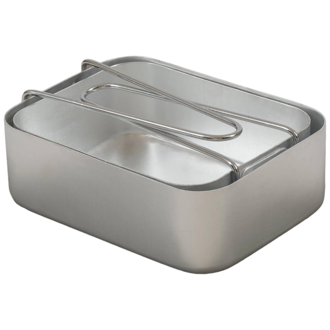 Latas estilo militar - Baterías de cocina en aluminio - 2 piezas