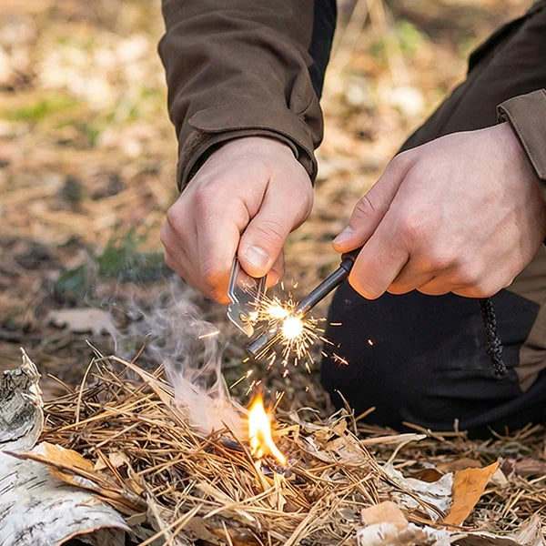 Elk Ridge - Tennstål - Magnesium Fire-Starter for Opptenning