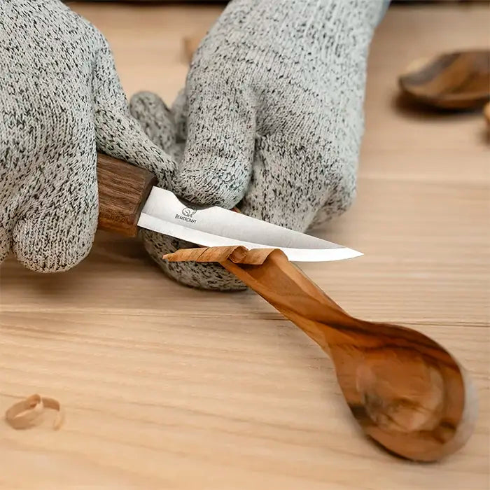 Juego de cuchillos para tallar madera de lujo - Estuche de cuero