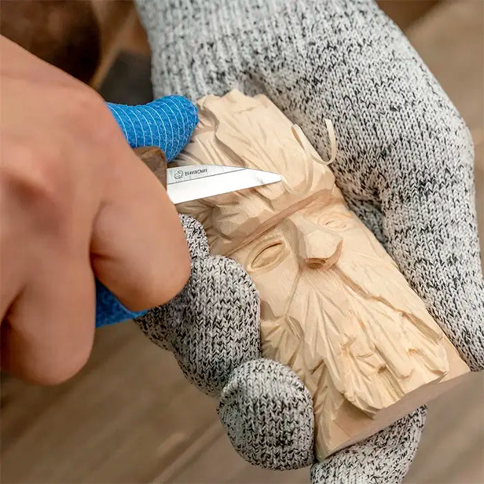 Juego de cuchillos para tallar madera de lujo - Estuche de cuero