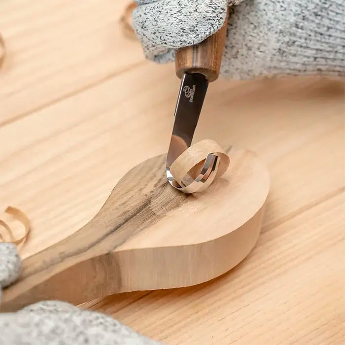 Juego de cuchillos para tallar madera de lujo - Estuche de cuero