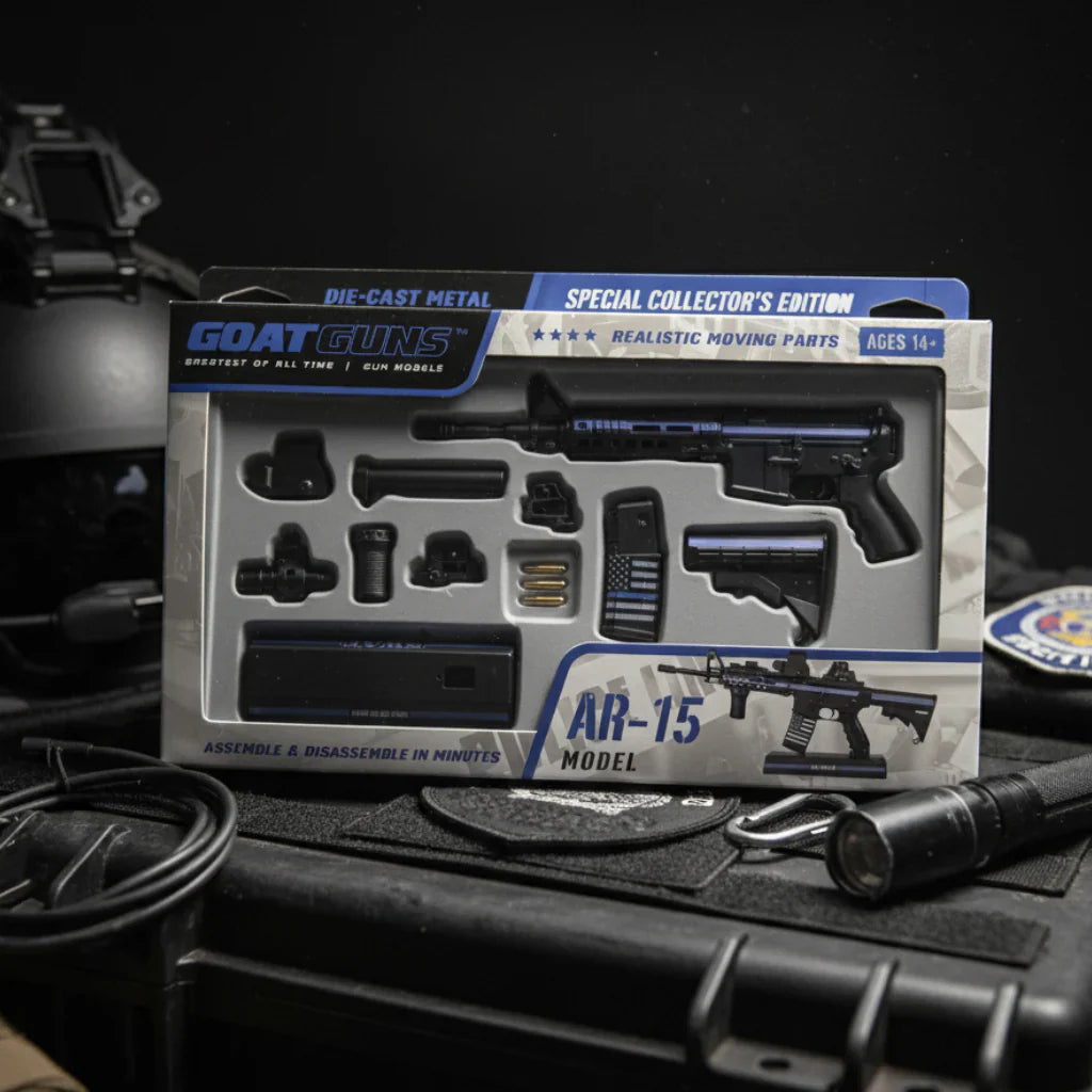 Goatguns - Mini AR15 Thin Blue Line/SWAT Special Edition - Replika Modell - Game-On.no