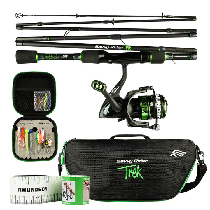 Savvy Rider Trek - Set de pesca plegable (todo en uno)