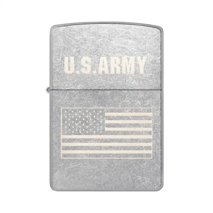 Zippo - U.S. Army® Flagg Motiv - Street Chrome Lighter