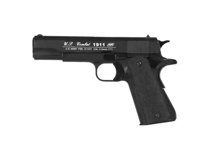 ASG - 1911 US Combat Luftpistol med Blowback - 4.5mm BB - Game-On.no