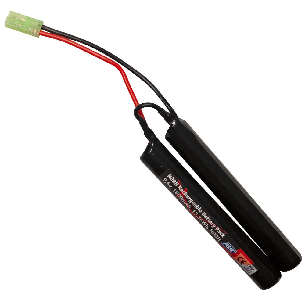 ASG Batteri - 9.6V 1600mAh NiMH Tamiya - gameon.eu