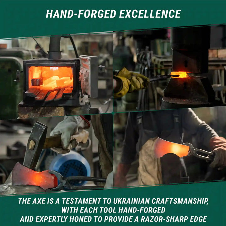 AX3 - Bushcraft Turøks Laget av Karbonstål - Game-On.no