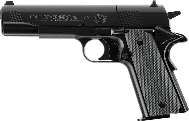 Colt Government 1911 A1 Black Luftpistol - 4.5mm - Game-On.no