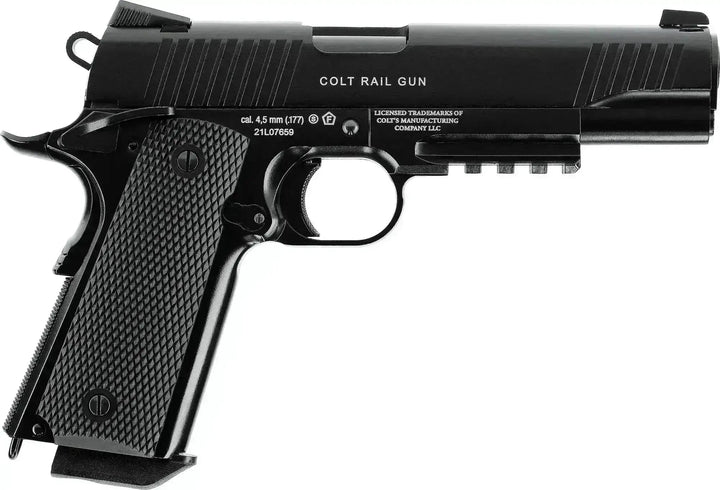 Colt M45 CQBP CO₂ Luftpistol Sort 4.5mm – Blowback og fullmetall - Game-On.no