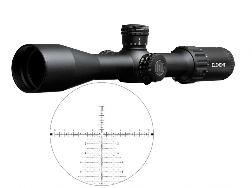 Element Optics - Helix Kikkertsikte 4-16x44 FFP APR-2D MRAD - Game-On.no