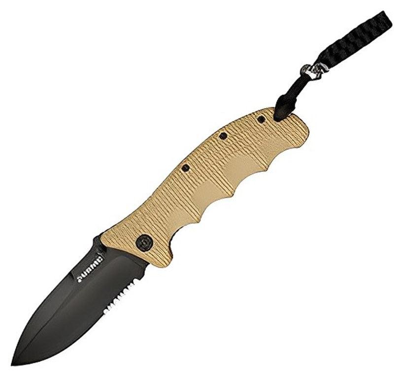 Elite Tactical - USMC Alpha Foldekniv - Tan - gameon.eu