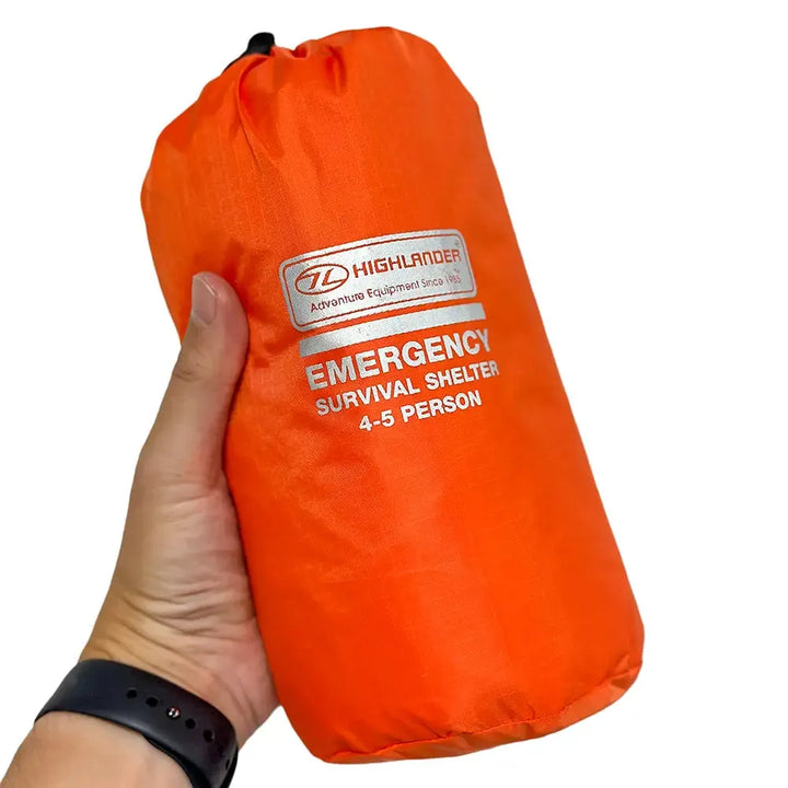 Refugio de supervivencia de emergencia/bolsa de viento para 4-5 personas