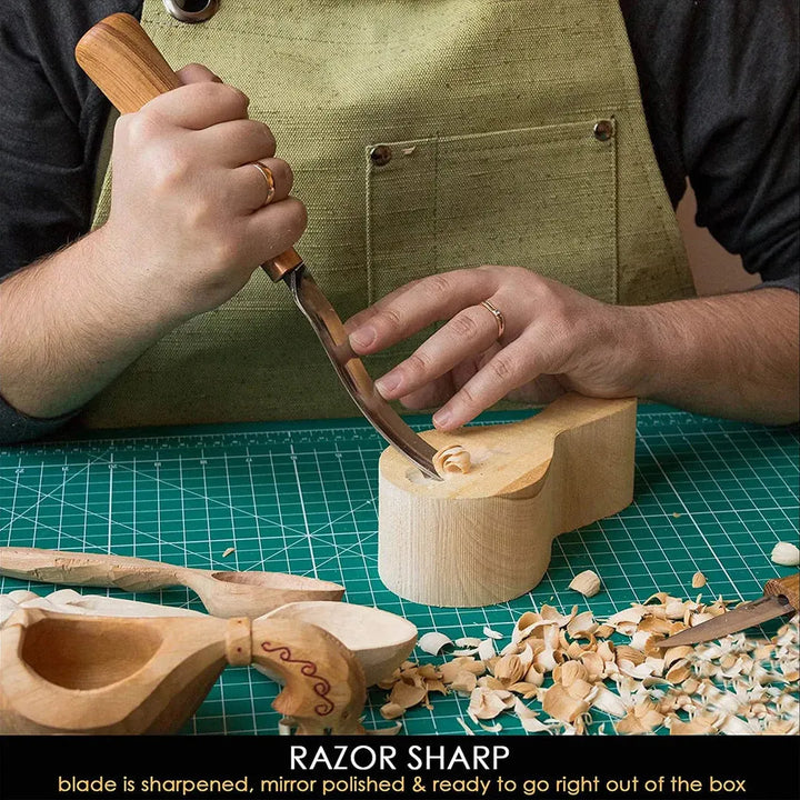 G7L/20 - Halvrundt Stemjern - Karbonstål Uthulingsjern - Game-On.no