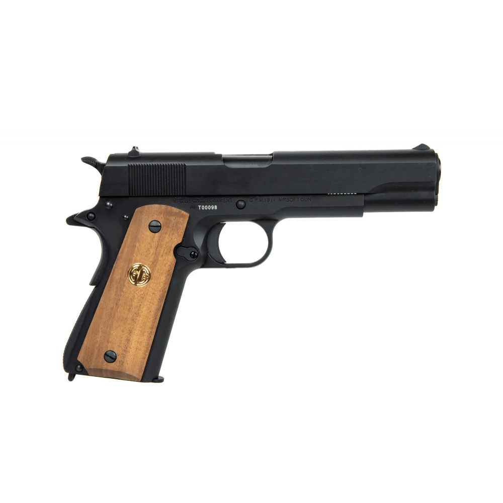 G&G GPM1911 GP2 Airsoftpistol med Blowback - Metall & Tre - gameon.eu