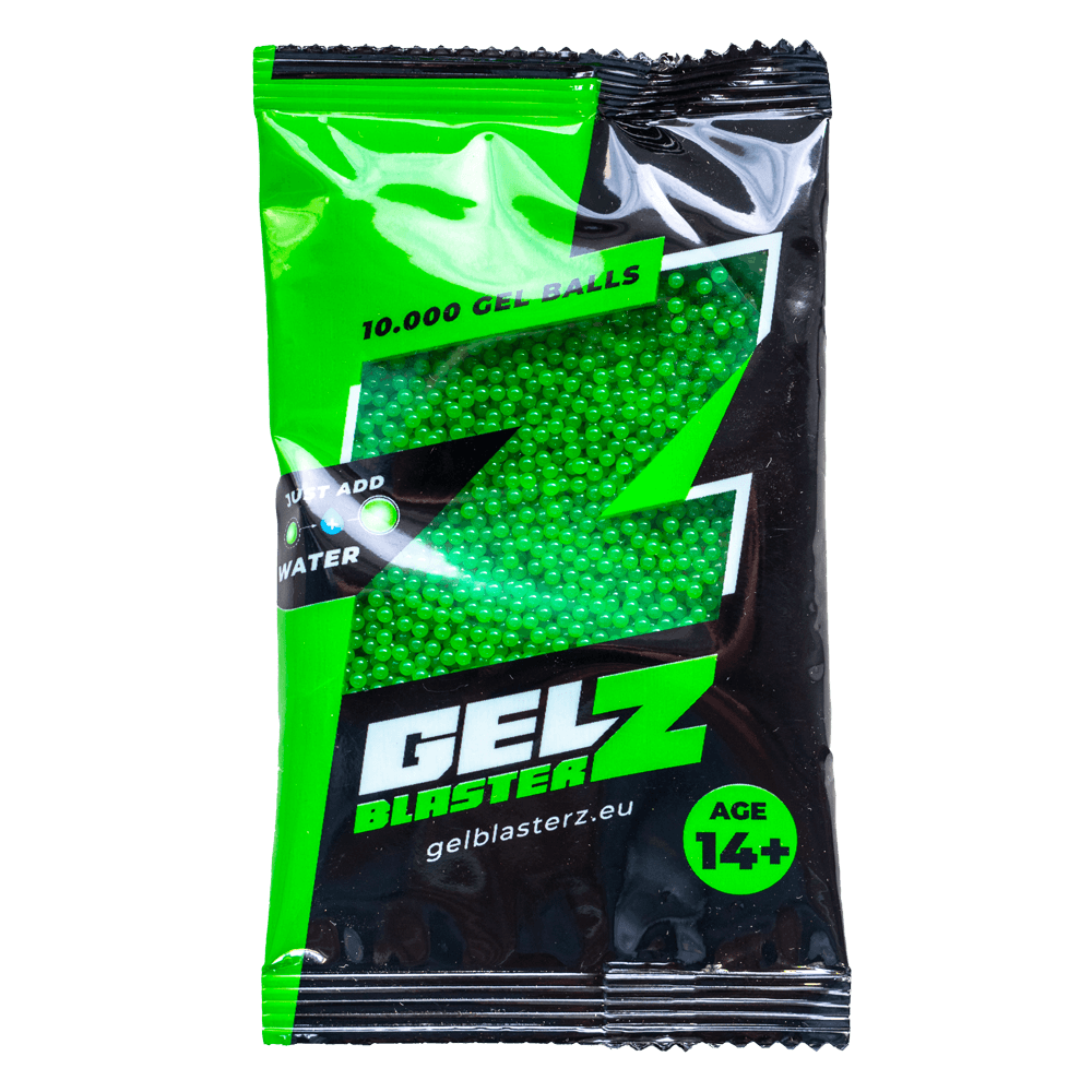 Bolas de gel - Gel Blasterz - Verde - 10.000 piezas