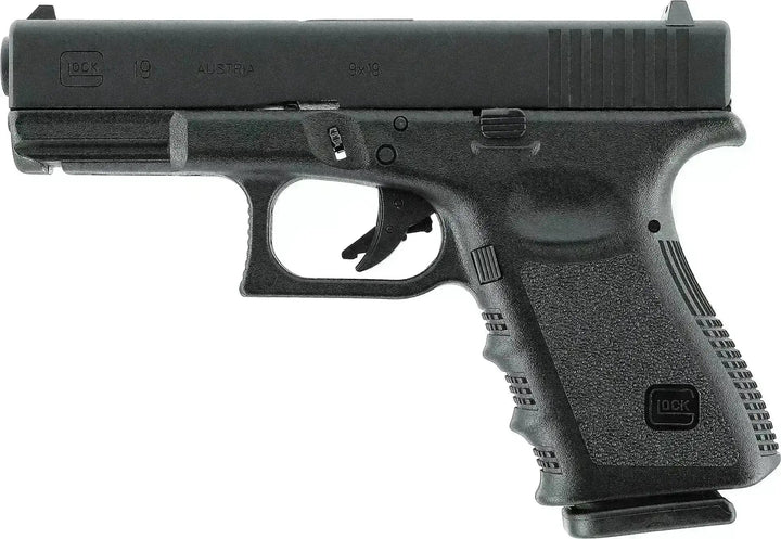 Glock 19 - Gass softgun med blowback - Pakkesett - Game-On.no