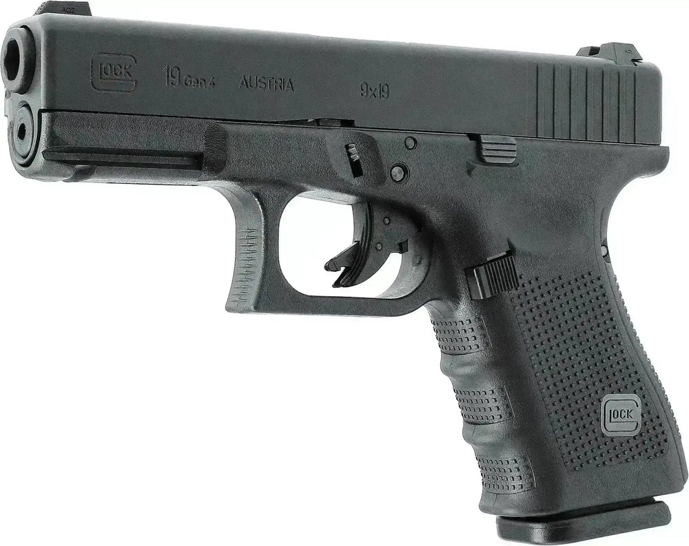 GLOCK 19 Gen4 Gass Softgun med Blowback - Pakkesett - Game-On.no