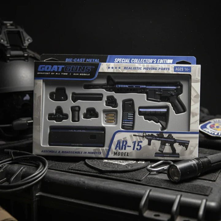 Goatguns - Mini AR15 Thin Blue Line/SWAT Special Edition - Replika Modell - Game-On.no