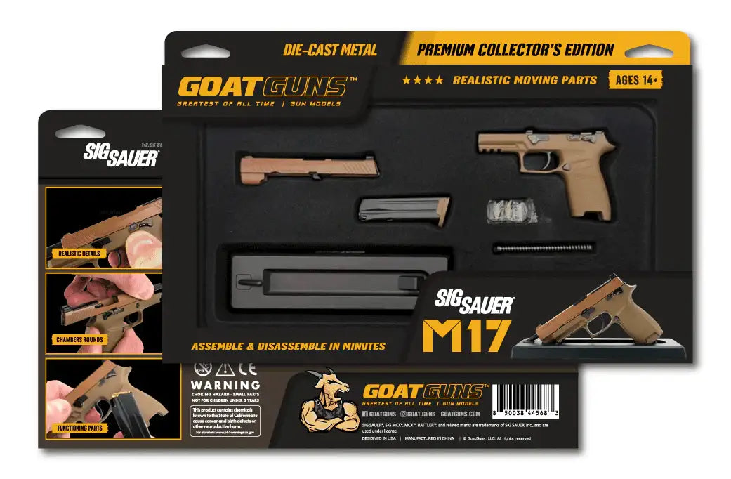 Goatguns - Mini Sig Sauer M17 Pistol - Coyote Tan - Replika Modell - Game-On.no