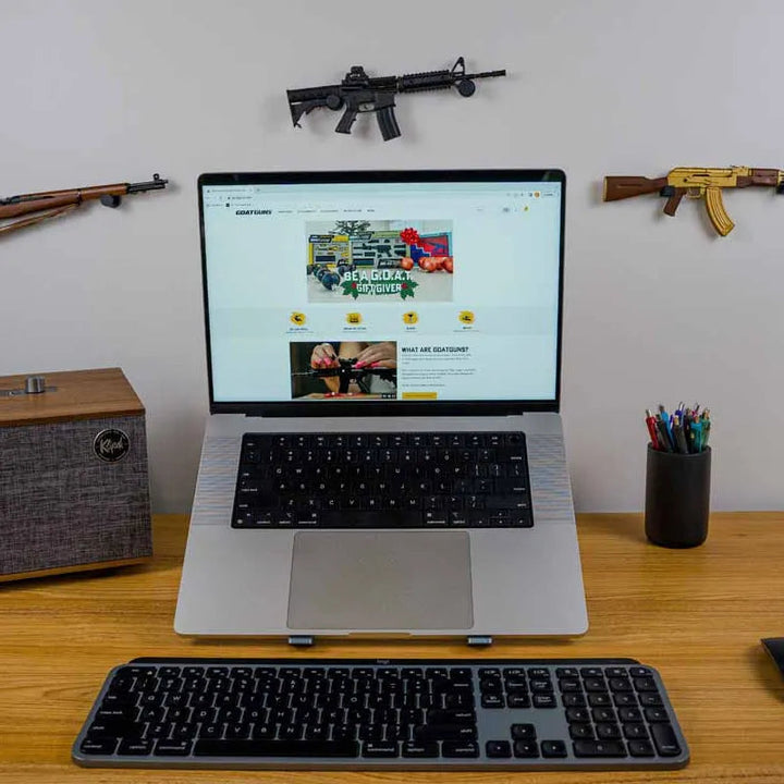 Goatguns - Veggoppheng til Mini Replikas - Runde - 4stk - Game-On.no