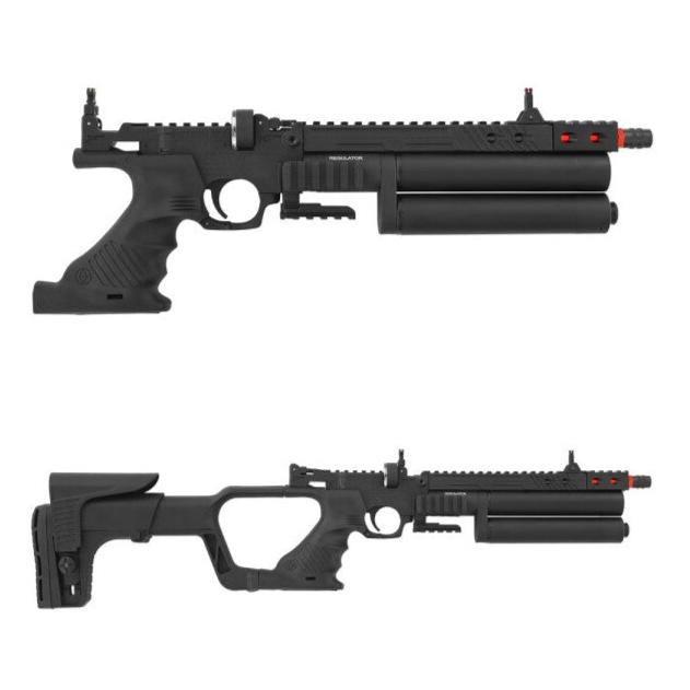 Pistola de aire comprimido Hatsan Jet 2 RG PCP - Pistola de aire comprimido de 4,5 mm con matraz