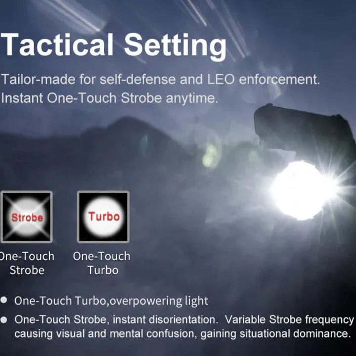 Klarus - XT21X Pro - Kraftig Multifunksjon Lommelykt - 4400 Lumen - Game-On.no