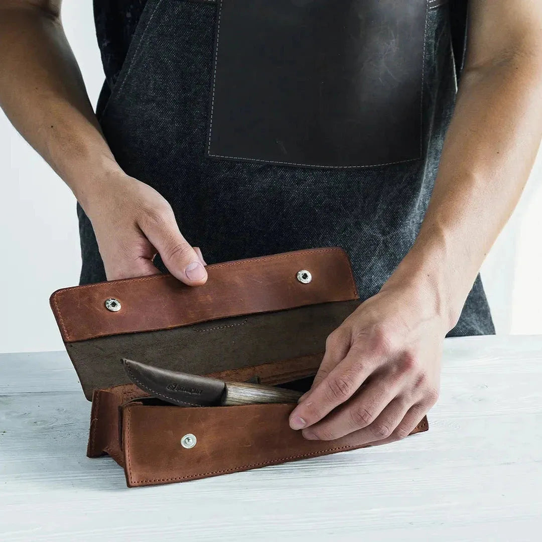 Knivsett med Skinnetui - Skjekniv Spikkekniv - Game-On.no