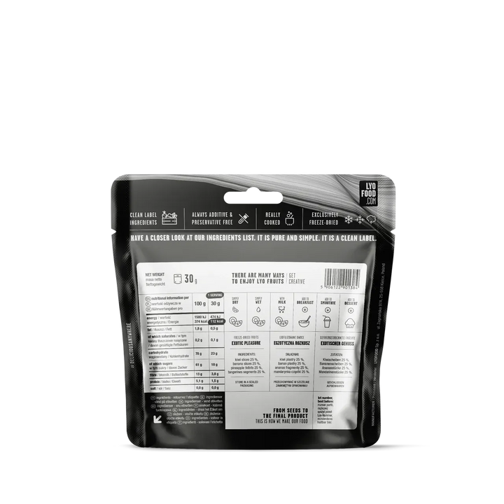 LYOFOOD Exotic Pleasure – Frysetørket miks av tropisk frukt - Game-On.no
