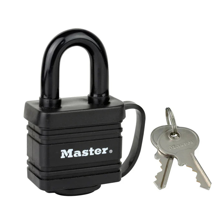 MasterLock - 40mm Laminert Hengelås i Herdet Stål til Utendørs Bruk - Game-On.no