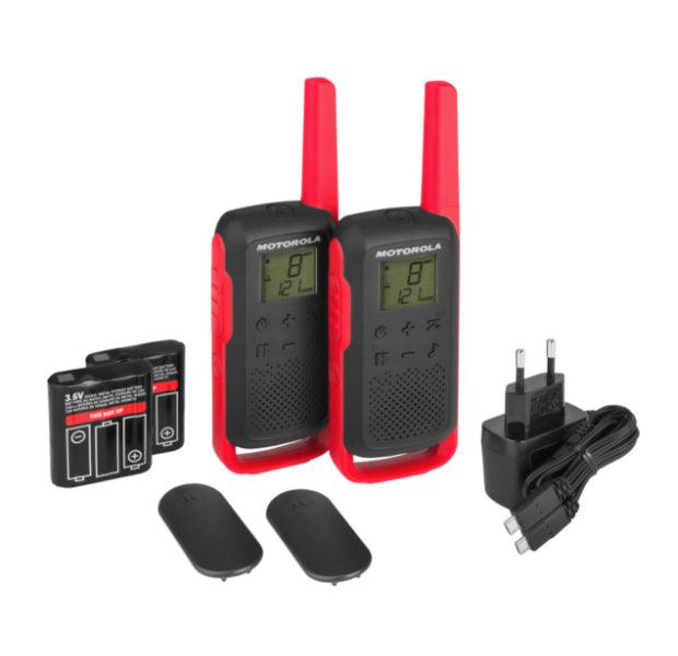 Motorola T62 Talkabout Walkie Talkie - Rød - gameon.eu