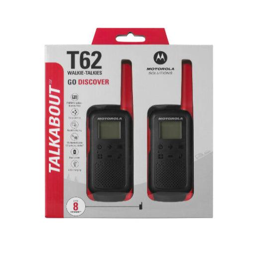 Motorola T62 Talkabout Walkie Talkie - Rød - gameon.eu