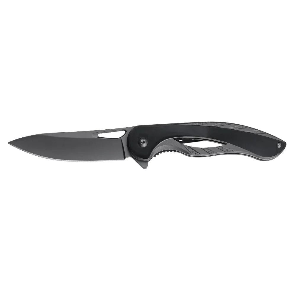 Cuchillo plegable EDC con pivote de borde fino y clip para cinturón