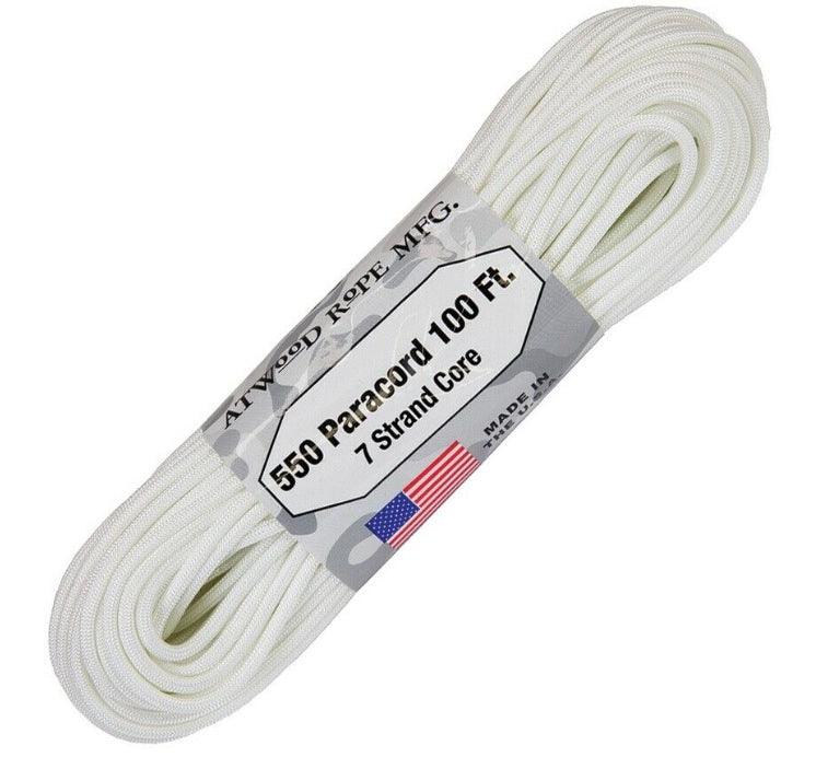 Paracord - Hvit - 30 meter Bunt - gameon.eu