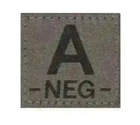 Patch - Blodtype A- Borrelås - Type A Negativ - Game-On.no