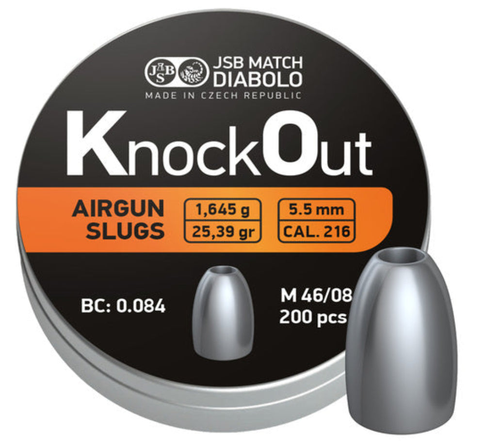 JSB KnockOut Slugs 5.50mm 25.39gr - 200stk