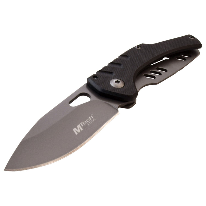 Cuchillo plegable multifuncional con contenedor impermeable