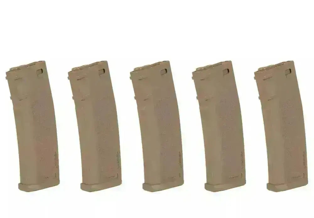 SA - M4/M16 - 5pakk - 380skudds Hi-Cap Magasin - Tan - Game-On.no