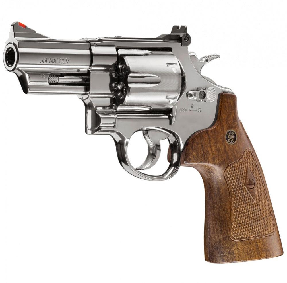 S&W - M29 3 CO2 Drevet - 4.5mm BB Revolver - Blå Polert - Game-On.no