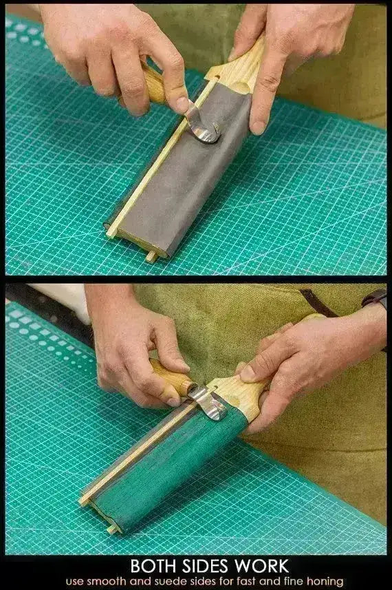 Slipelær til Krumkniv/Skjekniv - Tosidig Blokk - Game-On.no